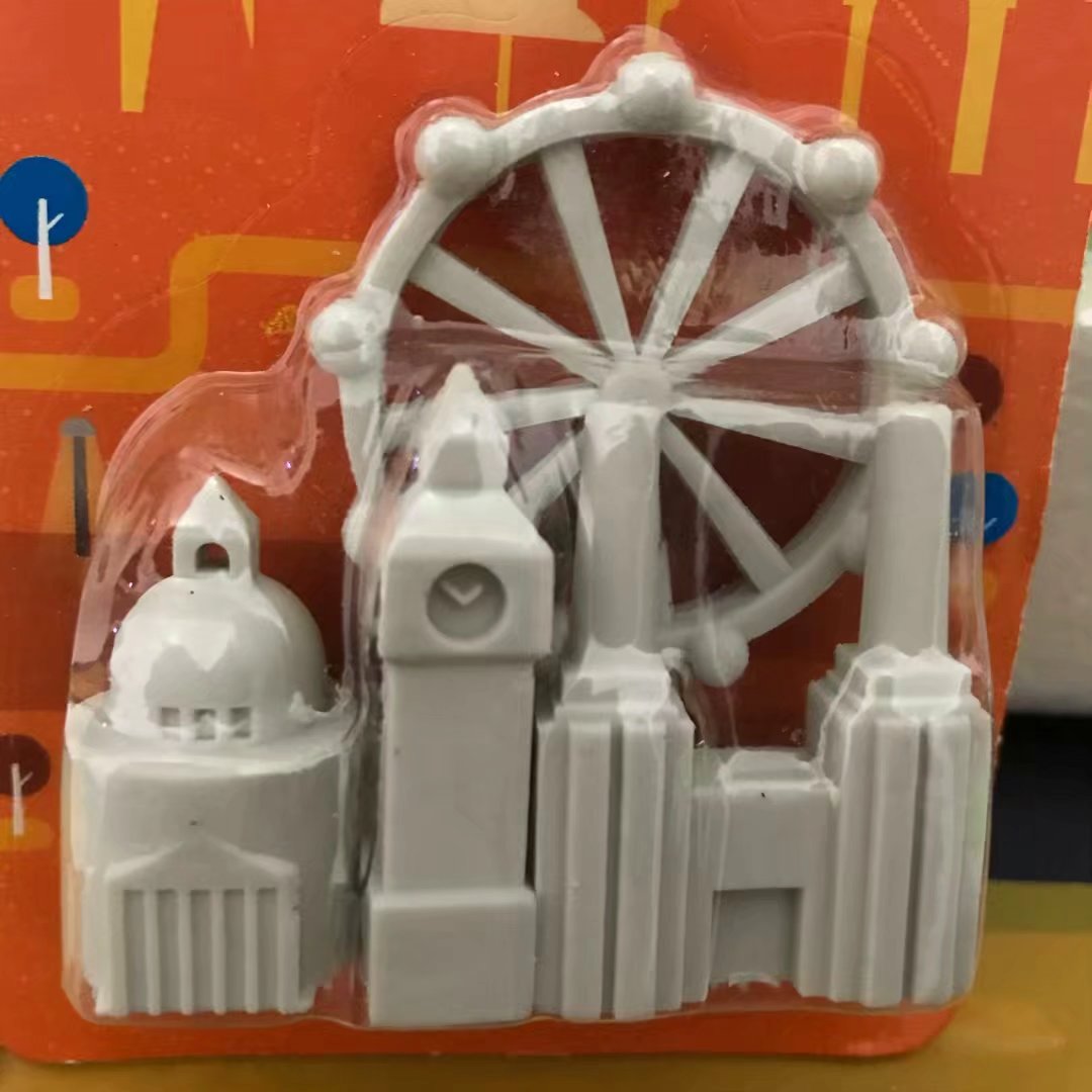 3D solid rubber rubbed London building styling rubber rub skyscraper rubber eraser