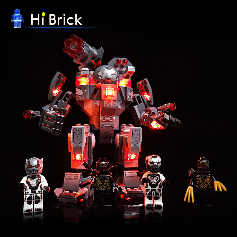 HiBrick lamps are suitable for Lego heavy armed mecha assembly building blocks war machine Buster children's toys