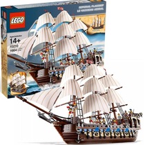 Lego 10210 Caribbean Pirate Ship Empire Battleship Adult Building Blocks Creative Gailboat Assembly Model Toys