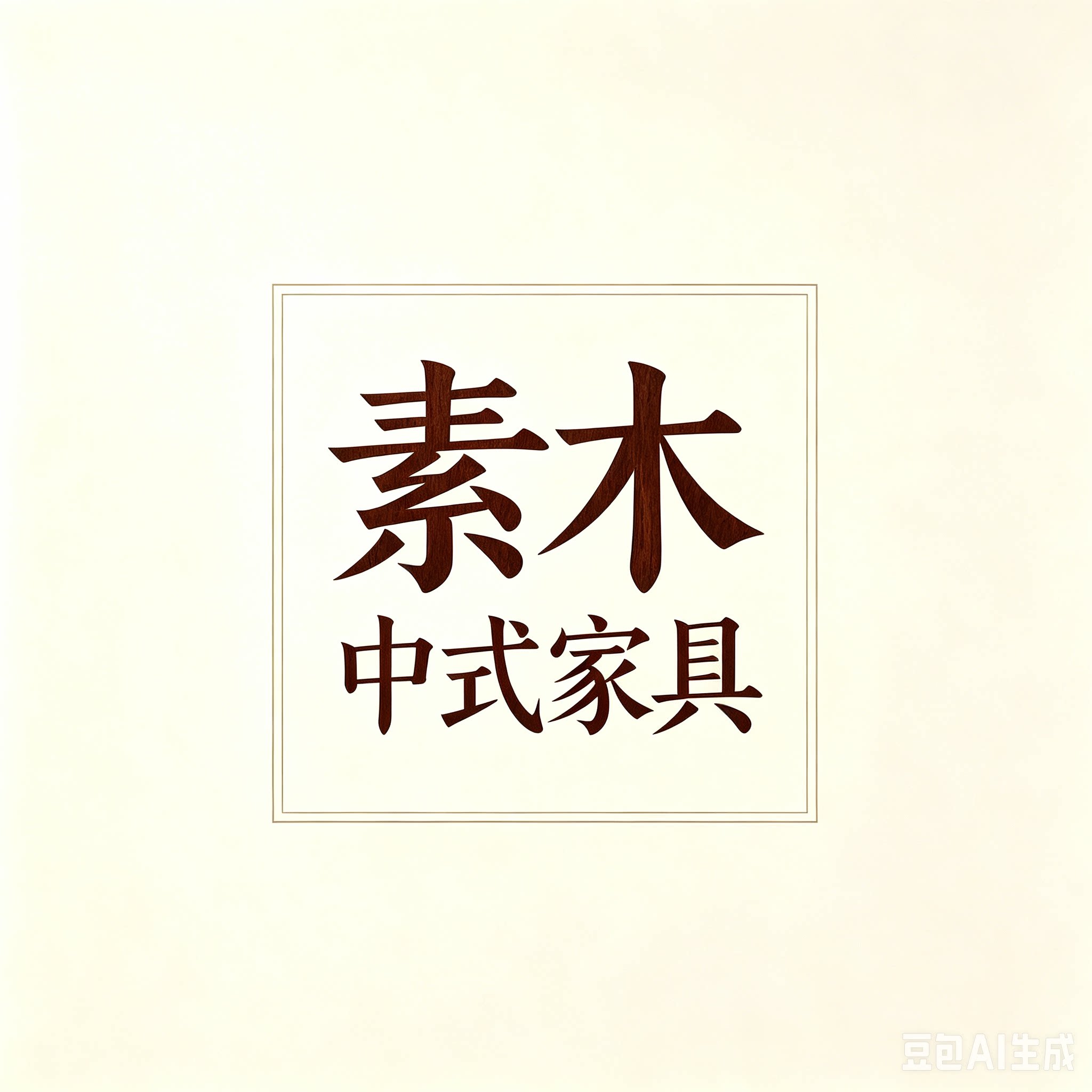素木中式家具的LOGO