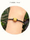 Gold 999 Pure Gold 3D Hard Gold Zodiac Pig Fortune Bead Bracelet for Men and Women Love Gift D405