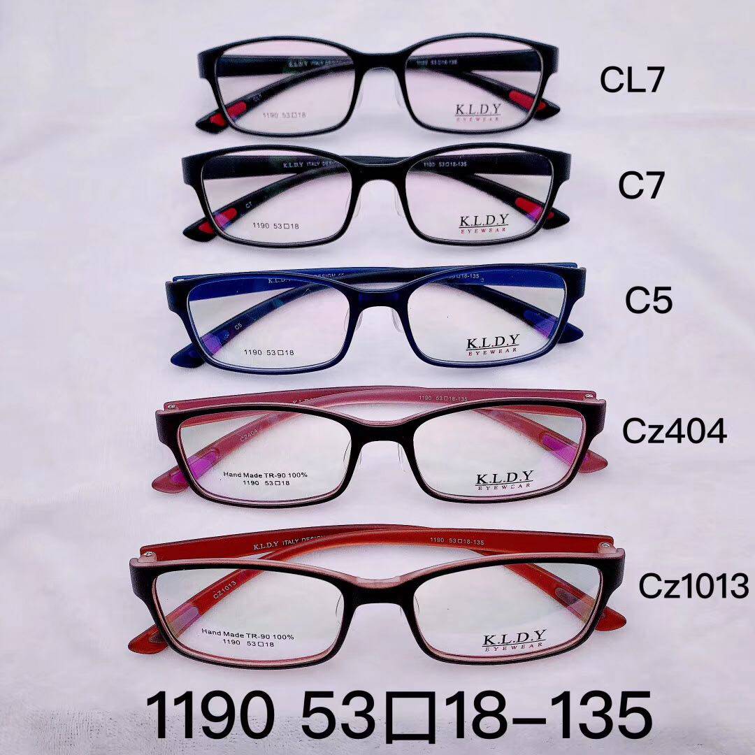100% KLDY spectacle frame small face type TR90 glasses ladies student myopia glasses frame male full frame 1190