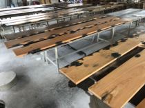 Old one-piece assembly countertop Old boat lantern solid wood wood desktop bar surface Stair board Window sill board Corner household board