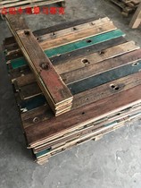 Old boat wood line industrial air wood wood decorated old boat mosaic TV background wall wood decoration