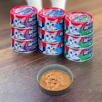 Бетховен питомец/японская серебряная ложка кошка может импортировать кошачьи закуски для кошачьей банки с кошачьими пищами в кошачьи воздушные змеи могут белое мясо 70G