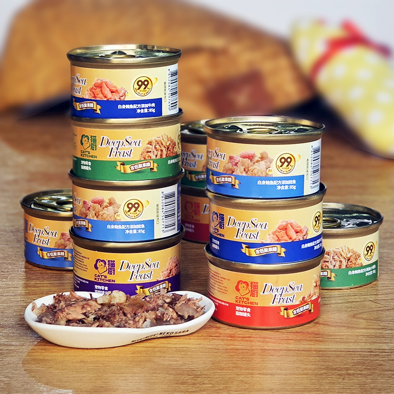 Beethoven Pet/Cat Kitchen Imported Cat Canned Gel Meat Jelly Tuna Salmon Shrimp Cat Snack Cans 85g*24 Cans Beethoven Pet/Cat Kitchen Imported Cat Canned Gel Meat Jelly Tuna Salmon Shrimp Cat Snack Cans 85g*24 Cans