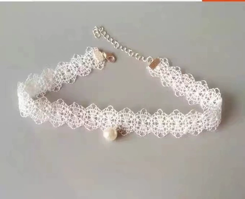 Белое ожерелье из жемчуга, аксессуар, чокер, цепочка до ключиц