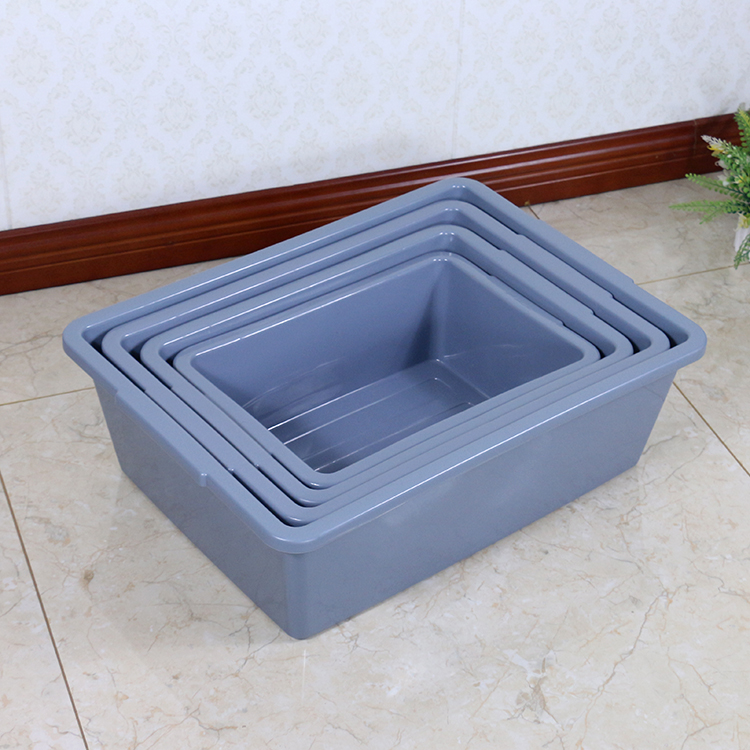 King-size thickened rectangular plastic basin Storage basin Fruit and vegetable basin Frozen food basin Breeding turtle basin Cat litter basin