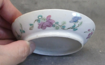 Qing Tongzhi pastel flower printing clay box bottom (not old package)