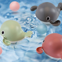 Childrens boys and girls bath bathing swimming winding clockwork water cartoon animal turtle whale water spray toy