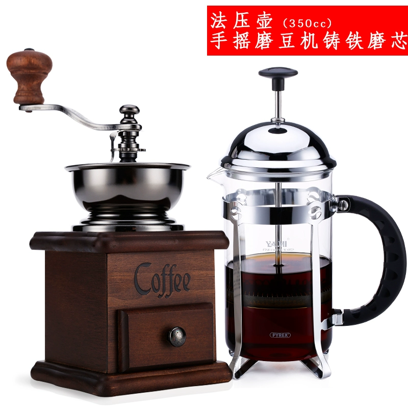 Máy xay cầm tay thân thiện với máy xay cà phê hướng dẫn sử dụng bột nhà bếp nhỏ chống trượt gang đa chức năng bình pha cold brew
