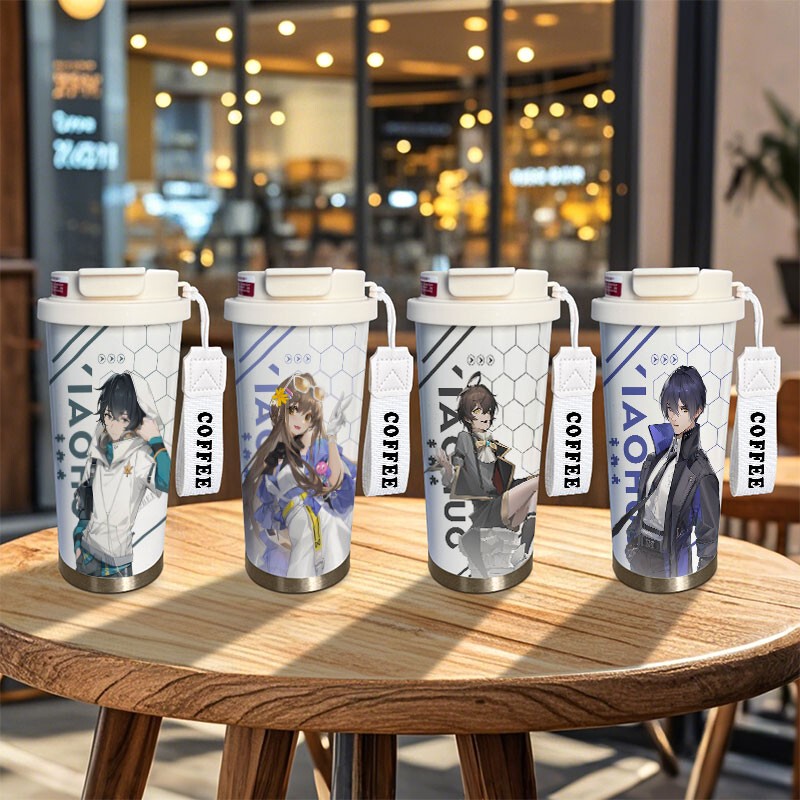 Dragon Tribe Insulated Cup by Lu Mingfei, Chu Zihang, and Eri Yi - Large Capacity Stainless Steel Water Bottle with Straw for Students, Men and Women, Portable