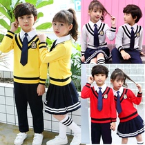 Childrens choir performance clothing kindergarten garden clothing spring and autumn clothing first grade school uniform suit primary school class clothing England