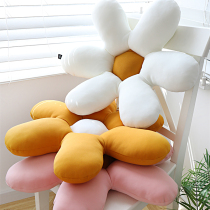 Sunflower creative pillow Nordic light luxury flower-shaped pillow cushion Net red six-petal flower cushion living room decoration