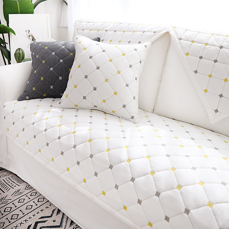 Climbing Home Stars Pure Cotton Sofa Cushion Thickened Washed Cotton Custom Anti-Slip Sofa Cover Towel Cushion Brief modern