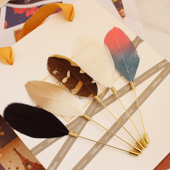 Broche femme en plume - Ref 1172259 Image 7