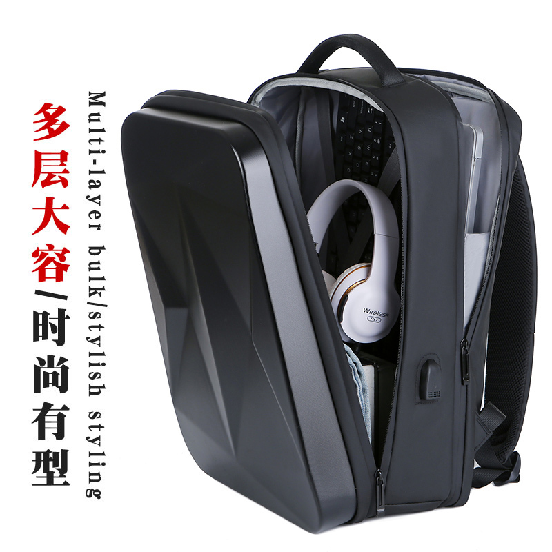 17.3inch Laptop Bag Men's Alien Gaming Laptop Backpack Travel Business School Bag Hard Shell Backpack