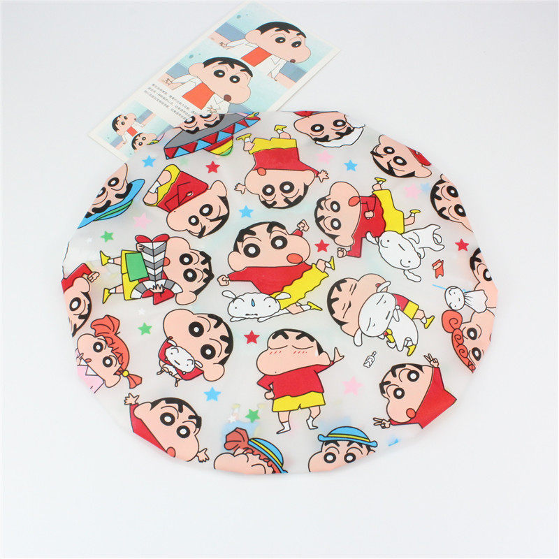 Cute cartoon crayon small new waterproof bath cap