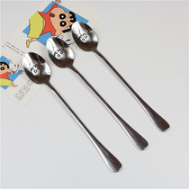 Cartoon Cartoon Crayon Small New Perimeter Stainless Steel Spoon Rice Spoon