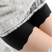 2021 anti-walking light safety pants ice silk without marks wavy sides underpants female flat angle insurance pants against the bottom summer thin section