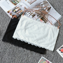 Summer lace bandeau breast wrap suspender Anti-light base strapless chest pad summer underwear bra womens vest