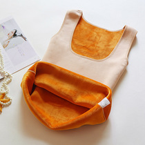 2021 Warm Vest Woman Thickened plus suede chest tight fit inside winter cotton undershirt thermal underwear blouse