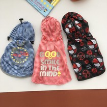 Daily single pet raincoat dog rain protection small dog poncho