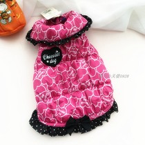 Pet cotton coat small dog bib bear VIP winter cotton vest