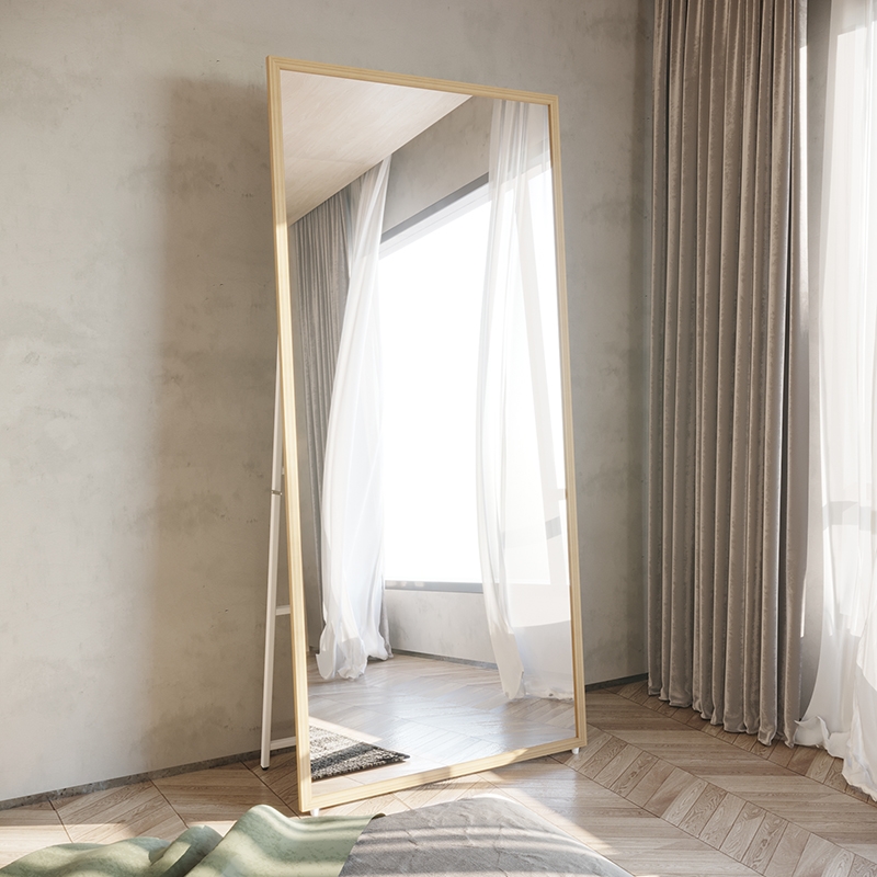 Modern Folding Mirrors Large Mirror Creative Beauty Clothing Shop Bedroom Full-body Mirror Body Floor Mirror Nordic Style