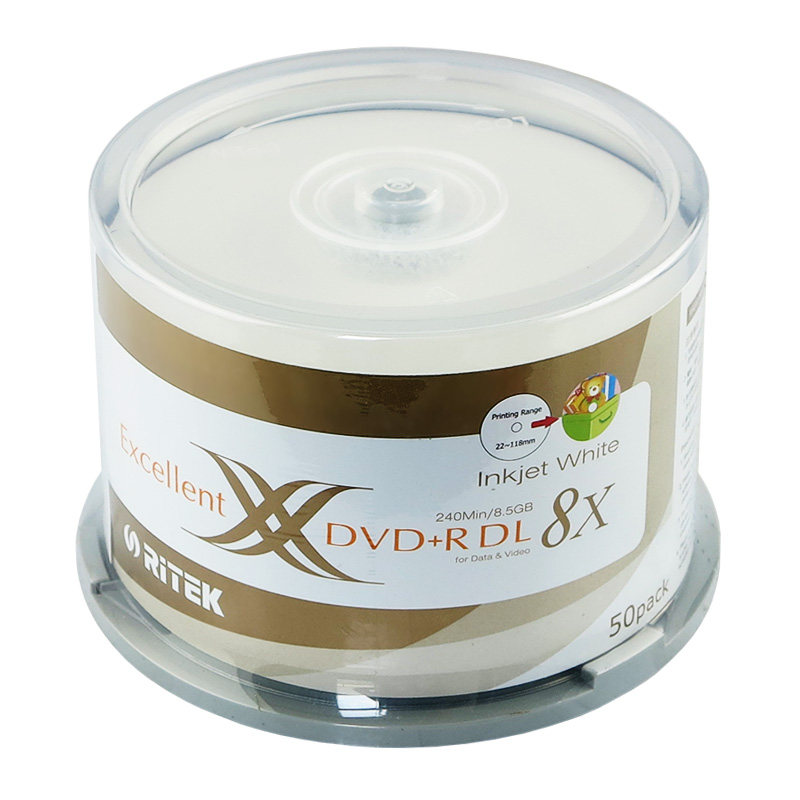 Rhenus Peck Woodpecker DVD -R DL9 printable 8X burning blank disc barrel loaded with 10 pieces 8 5G large capacity