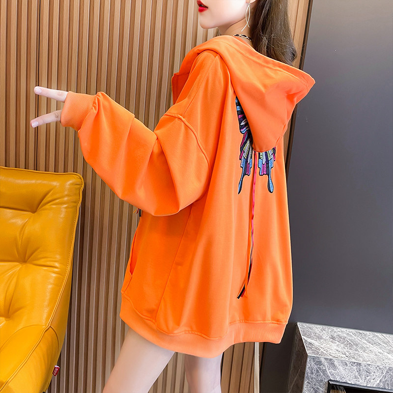 Fall Jacket Woman 100 Hitch Pregnant Woman Fashion Loose Pregnancy Medium Cardiovert Overcoat Slim Net Red Autumn Clothing