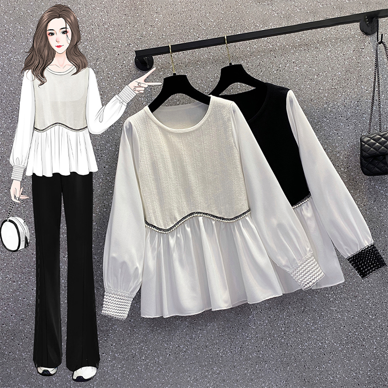 Maternity Wear for Petite Women, Fashionable and Loose-Fitting, Short Two-Piece Tops for Late Pregnancy, Shirt-Style Outerwear, Long-Sleeved Trendy Clothes Maternity Wear for Petite Women, Fashionable and Loose-Fitting, Short Two-Piece Tops for Late Pregnancy, Shirt-Style Outerwear, Long-Sleeved Trendy Clothes