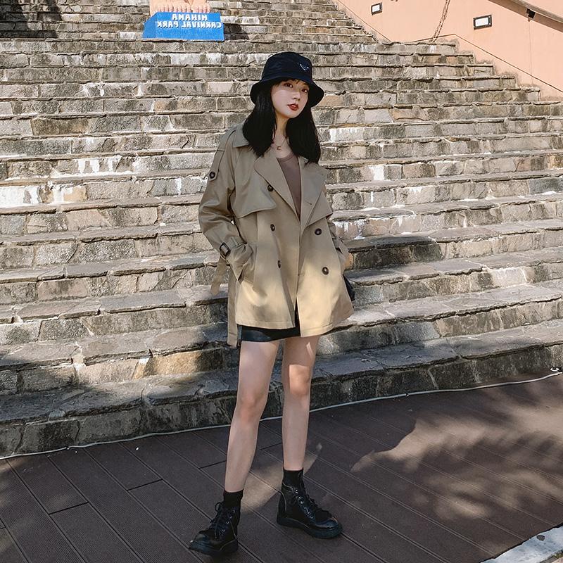 Lecea Alice trench coat women's mid-length edition fall/winter 2022 new coat small man design sense niche top