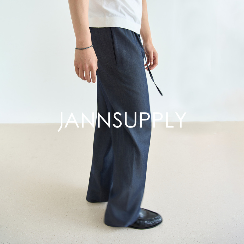 Jannsupply Nikke All-Wool Denim Fabric Travelook Series Wrinkle-Resistant Casual Trousers Jannsupply Nikke All-Wool Denim Fabric Travelook Series Wrinkle-Resistant Casual Trousers