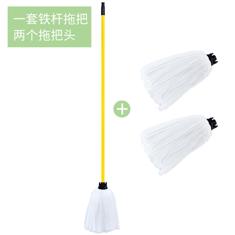Gold anchor 3015 household water absorption mop non-woven mop cloth quick drying free hand washing traditional round head ordinary mop