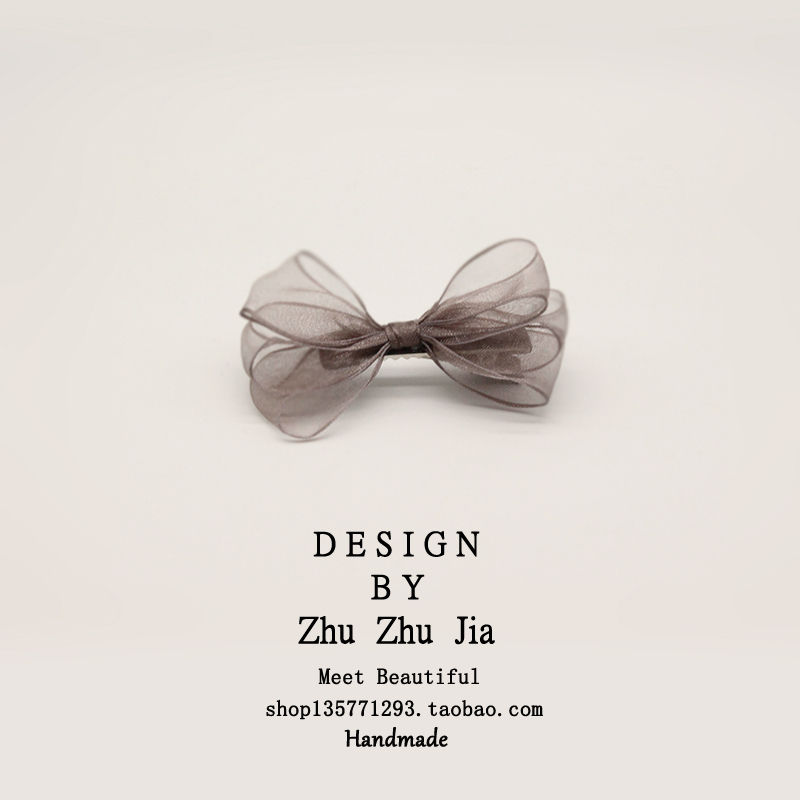 Kẹp tóc trang sức Liu Hai Organza Hàn Quốc phụ nữ tóc tròn vịt vịt clip tóc dây tóc phụ kiện da ban nhạc da clip clip đầu - Phụ kiện tóc kẹp tóc dài