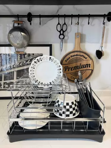 Livingbank Baohaus Kitchen Citchen Basket Steel Dripe Basketball Mid -Add Silver Bowl House Water Cup Double -Layer Set