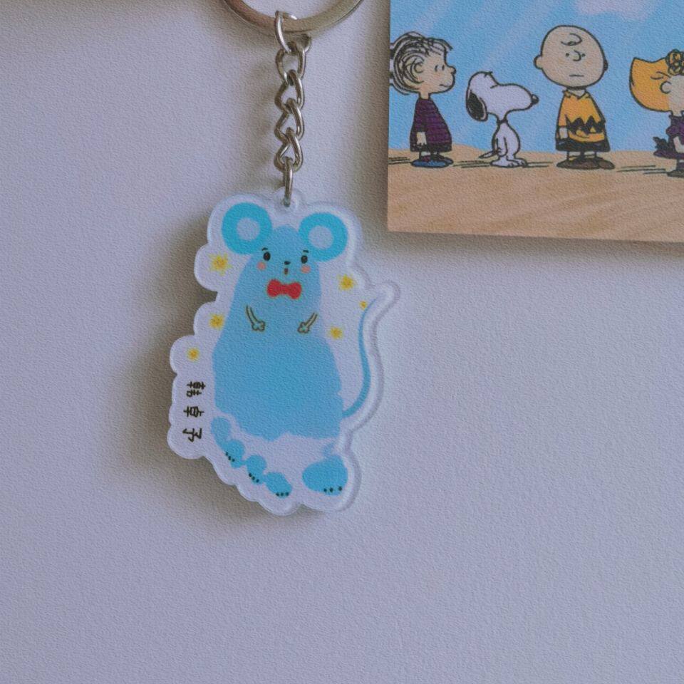 Car keychain custom hand foot print diy cartoon baby cute pendant ins Net red customized couple key chain