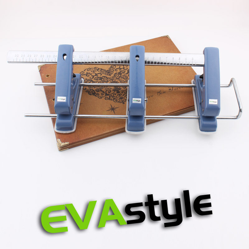 903 adjustable distance heavy-duty three-hole punching machine desk calendar menu hand account making binding tool whashin same style