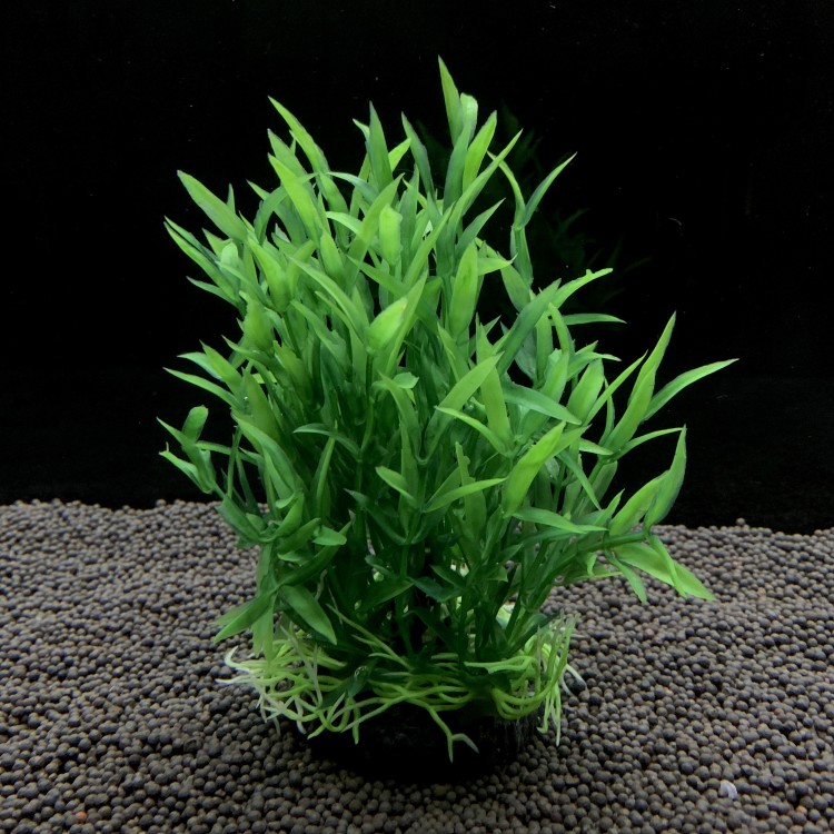 Factory direct selling fish tank decoration simulation aquarium landscaping small water grass plastic grass fake plant ornaments high 15 cm