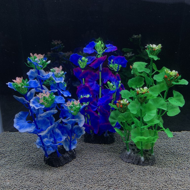 Fish tank building scenery water grass decoration aquarium building scenery simulation water grass fish tank water grass for view fake plastic grass decoration