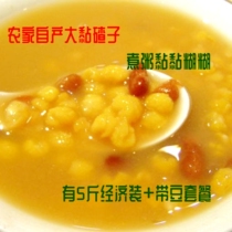 The sticky ballast porridge is grinded by gluten corn residue northeast Jilin 5 pork stubble to make porridge