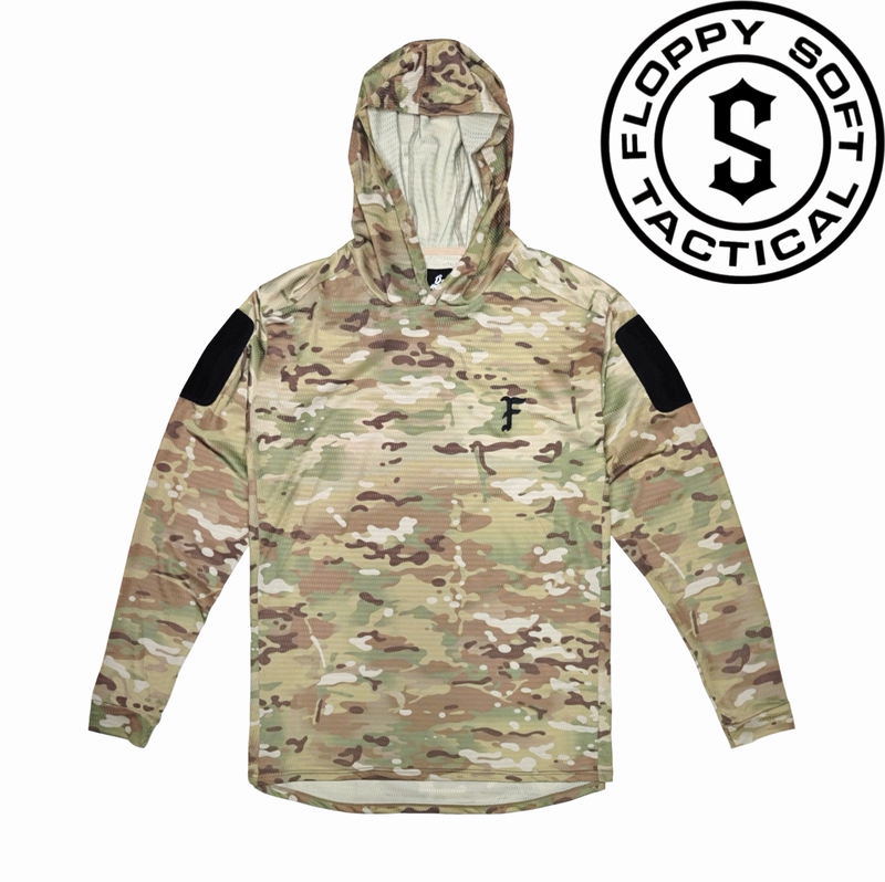 【Soft and Delicate】Fog X13Thheaven Collaboration Field Rugby Hooded Combat T-Shirt Mc Color 【Soft and Delicate】Fog X13Thheaven Collaboration Field Rugby Hooded Combat T-Shirt Mc Color