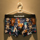 Japanese Men's Ice Silk Seamless Antibacterial Boxer Shorts, Trendy Cartoon Anime Style for Young Men