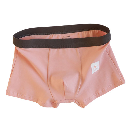 Japanese men's underwear pure cotton boxer briefs 2024 new trendy personality youth comfortable breathable mid-waist boxer briefs