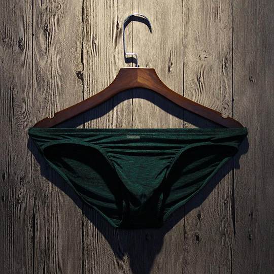 Japanese Low-Rise Men's Underwear, Pure Cotton, Antibacterial, Comfortable, Breathable, Simple Color, Modal Ice Silk Briefs