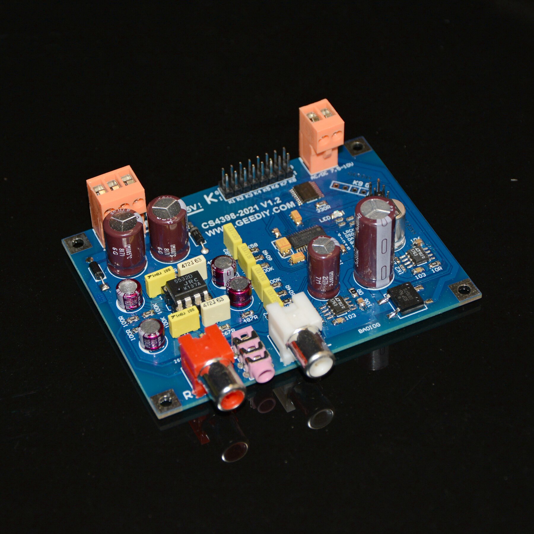 2021 New Mesnac CS4398 DAC decoder I2S input 24 192 supports DSD64 128