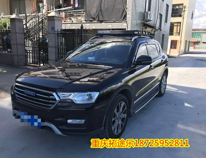 Haval H7 xe đặc biệt mái thép không gỉ đặc biệt giá kệ hành lý đường dài tự lái vào Tây Tạng thiết bị câu cá - Roof Rack