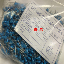 JEC high voltage ceramic capacitor 102 250VAC 1000PF 1NF Pitch 7 5 piece diameter 6 8mm 1K package