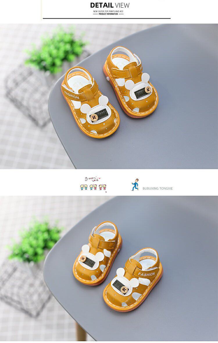 Soft Bottom Non Slip 0-1 1 2 Years Old Girl Ringing Sandals — 5
